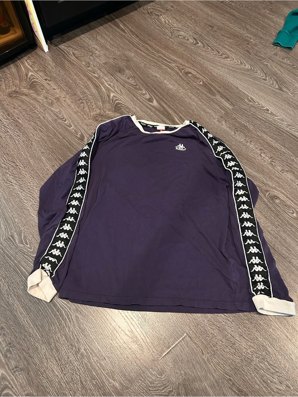 Kappa Purple Long Sleeve with White Trim and Logo Tape